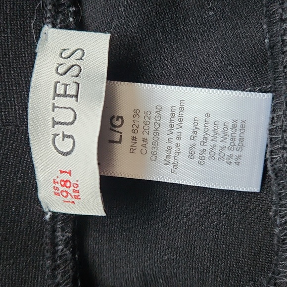 Guess~ Skinny leggings Black Size Lg - Picture 5 of 6